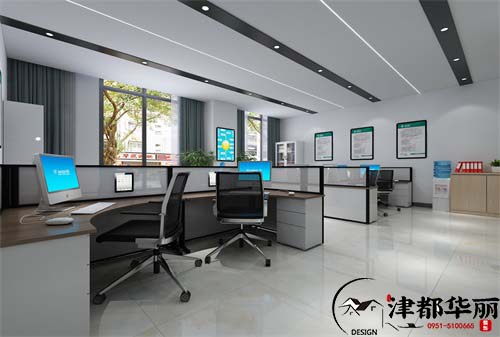 銀川營業廳裝修設計項目|津都華麗設計