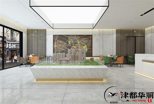 銀川售樓部裝修設(shè)計項目|津都華麗設(shè)計