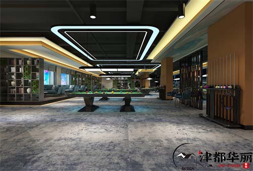 銀川吳忠臺球館設計方案鑒賞|銀川臺球館設計裝修公司推薦